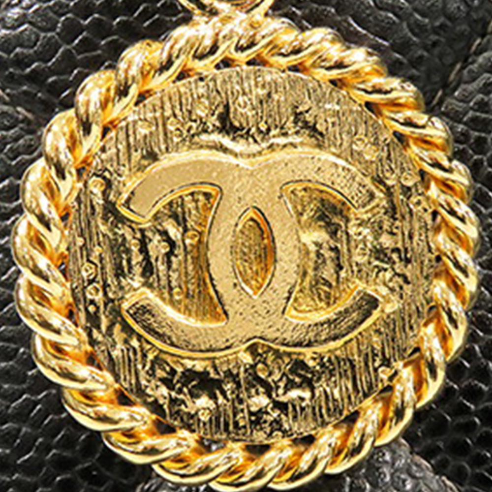 Pre-Loved Chanel Caviar Medallion Tote - Picture 10 of 12